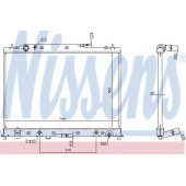 Радиатор охлаждения двигателя NISSENS 68525