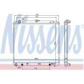 Радиатор охлаждения двигателя NISSENS 68717