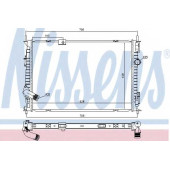 Радиатор охлаждения двигателя NISSENS 68733