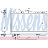 Радиатор охлаждения двигателя NISSENS 68736