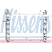 Радиатор охлаждения двигателя NISSENS 69092