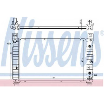 Радиатор охлаждения двигателя NISSENS 69092