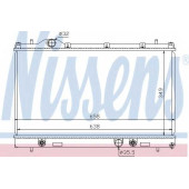 Радиатор охлаждения двигателя NISSENS 69209