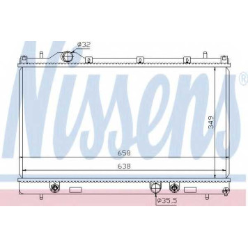 Радиатор охлаждения двигателя NISSENS 69209