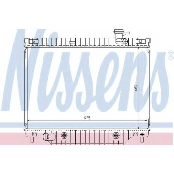Радиатор охлаждения двигателя NISSENS 69211