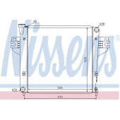 Радиатор охлаждения двигателя NISSENS 69212