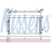 Радиатор охлаждения двигателя NISSENS 69225