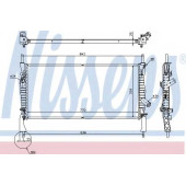 Радиатор охлаждения двигателя NISSENS 69226