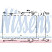 Радиатор охлаждения двигателя NISSENS 69235