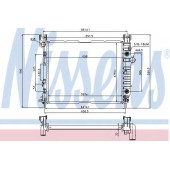 Радиатор охлаждения двигателя NISSENS 69451