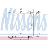 Радиатор охлаждения двигателя NISSENS 69485