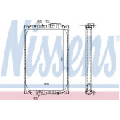 Радиатор охлаждения двигателя NISSENS 69604A