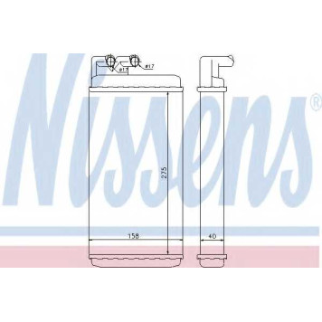 Радиатор отопления салона NISSENS 70220