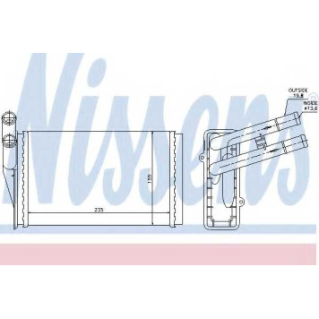 Радиатор отопления салона NISSENS 70224