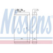 Радиатор отопления салона NISSENS 70230