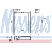Радиатор отопления салона NISSENS 70231