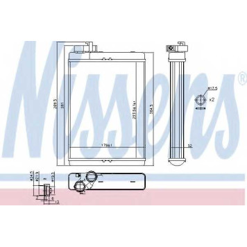 Радиатор отопления салона NISSENS 70231