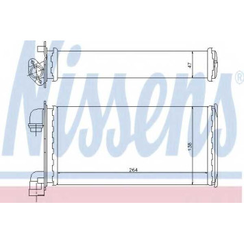 Радиатор отопления салона NISSENS 70501