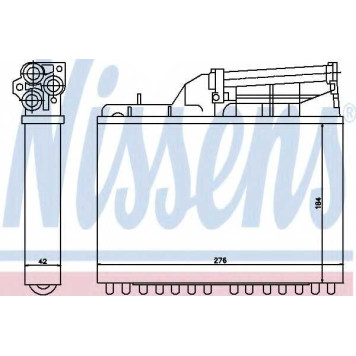 Радиатор отопления салона NISSENS 70502