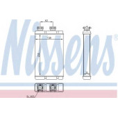Радиатор отопления салона NISSENS 70513