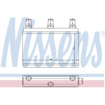 Радиатор отопления салона NISSENS 70522