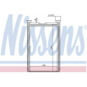 Радиатор отопления салона NISSENS 70526