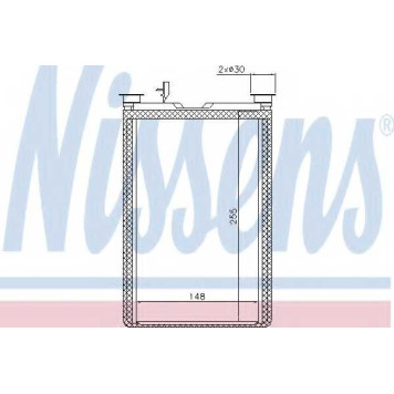 Радиатор отопления салона NISSENS 70526