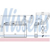 Радиатор отопления салона NISSENS 70529
