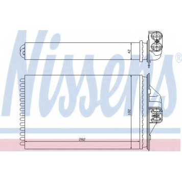 Радиатор отопления салона NISSENS 70975