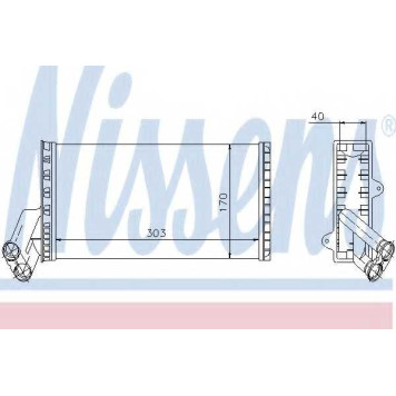 Радиатор отопления салона NISSENS 71149