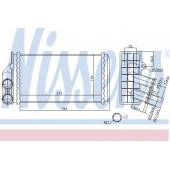 Радиатор отопления салона NISSENS 71157