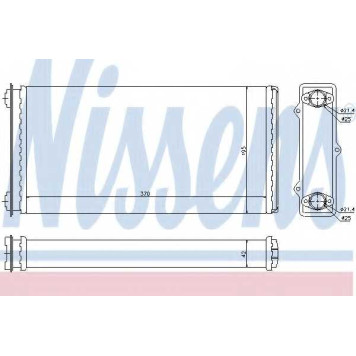 Радиатор отопления салона NISSENS 71301