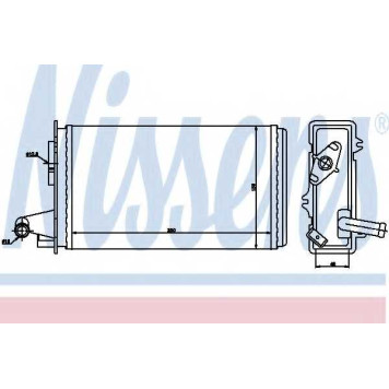 Радиатор отопления салона NISSENS 71438