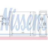 Радиатор отопления салона NISSENS 71442
