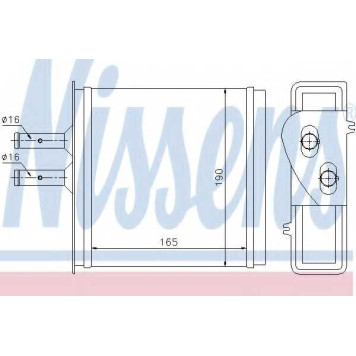 Радиатор отопления салона NISSENS 71442
