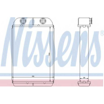 Радиатор отопления салона NISSENS 71452