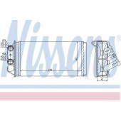 Радиатор отопления салона NISSENS 71454