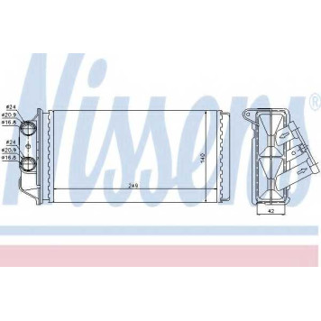 Радиатор отопления салона NISSENS 71454