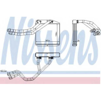 Радиатор отопления салона NISSENS 71455