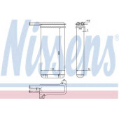 Радиатор отопления салона NISSENS 71755