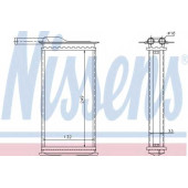 Радиатор отопления салона NISSENS 71761