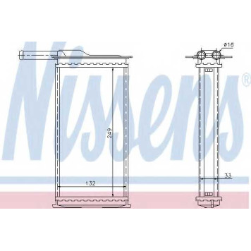 Радиатор отопления салона NISSENS 71761