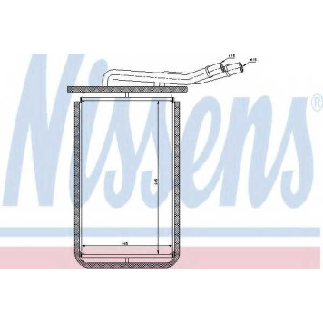 Радиатор отопления салона NISSENS 71769