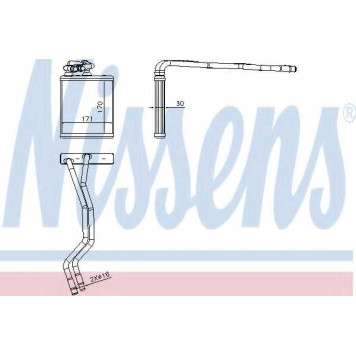 Радиатор отопления салона NISSENS 71771