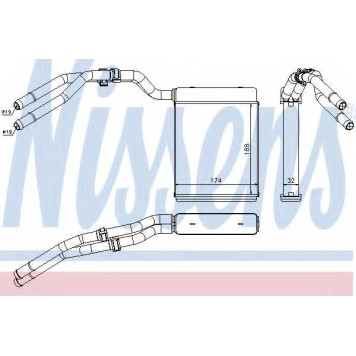 Радиатор отопления салона NISSENS 71773