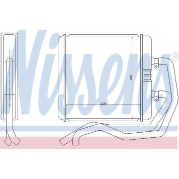 Радиатор отопления салона NISSENS 71811