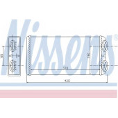 Радиатор отопления салона NISSENS 71925