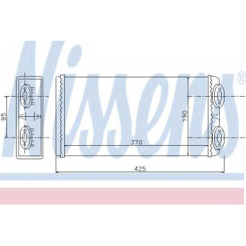 Радиатор отопления салона NISSENS 71925