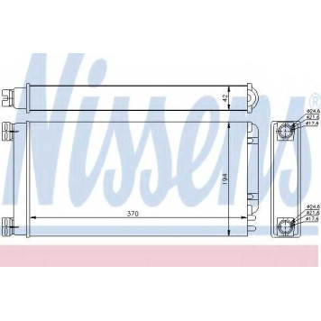 Радиатор отопления салона NISSENS 71926