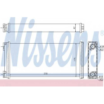 Радиатор отопления салона NISSENS 71927